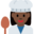 woman cook, dark skin tone